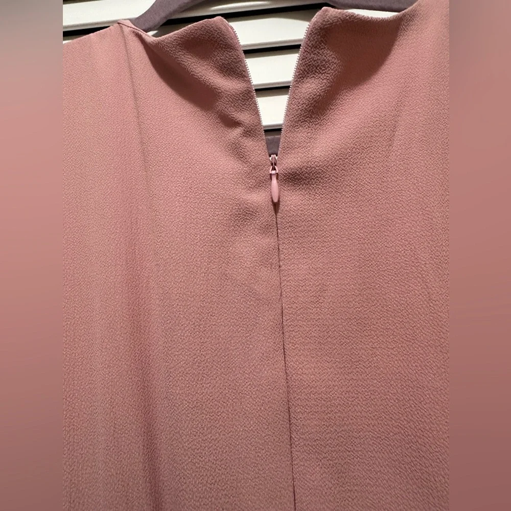 Danny & Nicole Ruffled Rose Midi Dress, Size 12 NWT - Picture 7 of 15